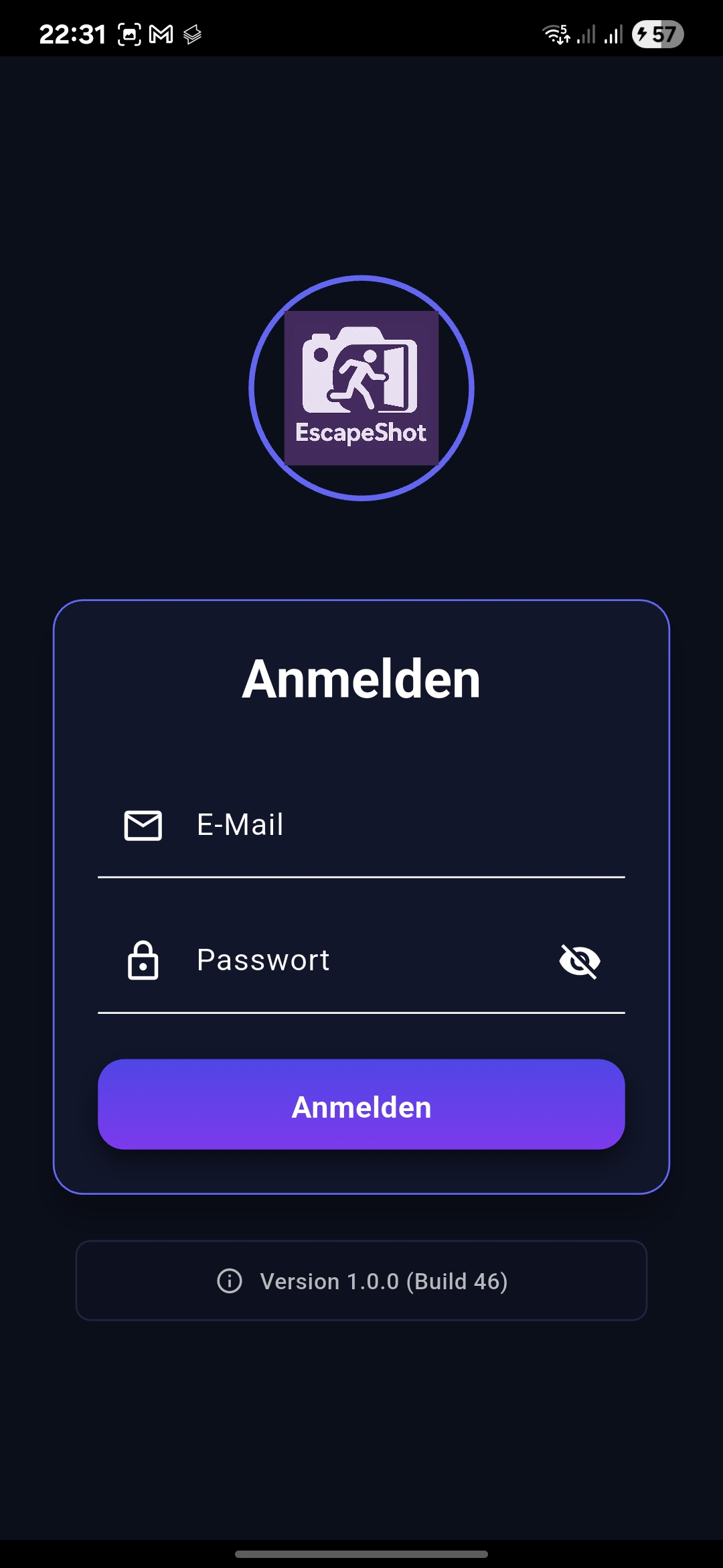 Mobile app login
